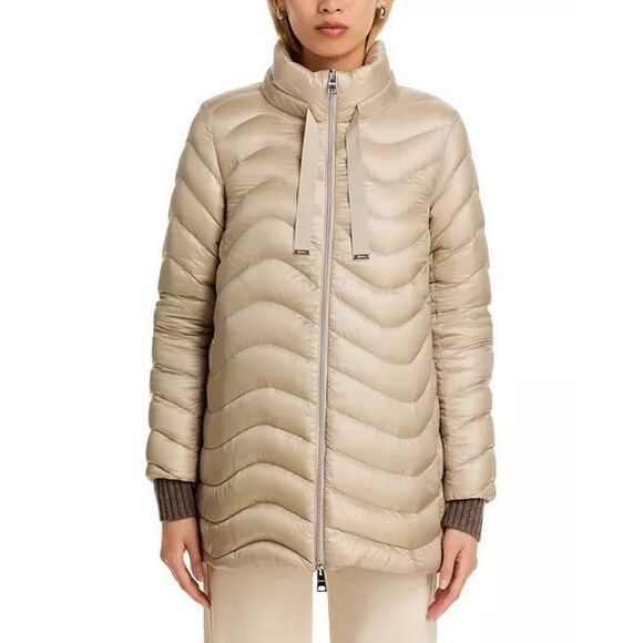 Herno Quilted Coat in Chantilly IT 38/ US 2 $855 - Picture 3 of 14